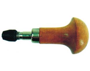 Цанга на деревянной грибовидной ручке с двумя зажимами
