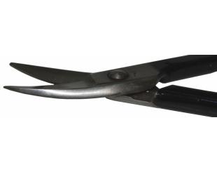 Ножницы по металлу  изогнутые L-180 мм. (чёрные)